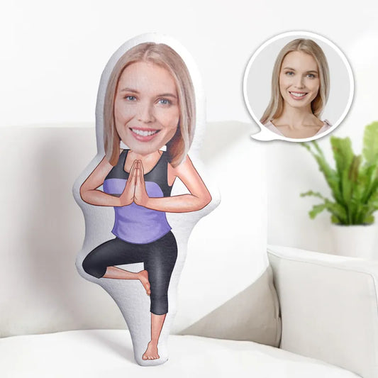 Kişiye Özel Fotoğraflı Yastık Yoga Kadın