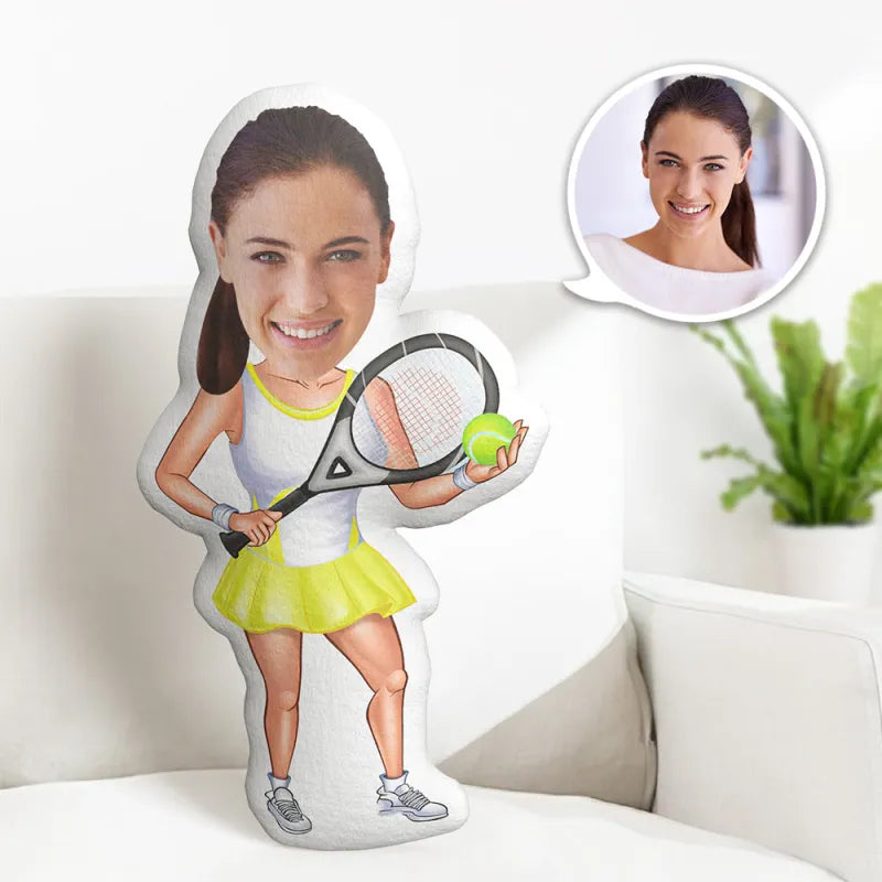 Kişiye Özel Fotoğraflı Yastık Tenis Kadın