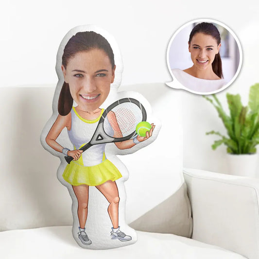 Kişiye Özel Fotoğraflı Yastık Tenis Kadın