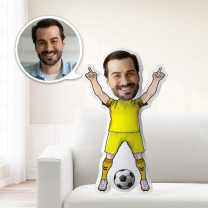 Kişiye Özel Fotoğraflı Yastık Futbolcu
